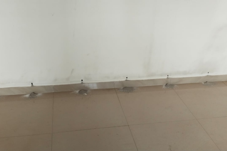 Termite Treatment Drilling for Chemical Injection